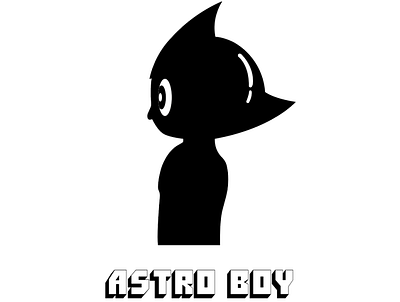 Astro Boy illustration photoshop typography