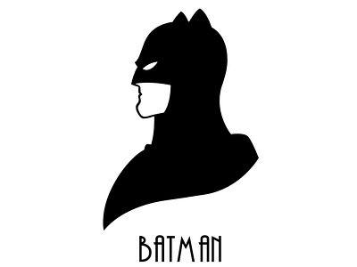 Batman illustration photoshop typography