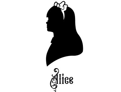 Alice in Wonderland illustration photoshop typography