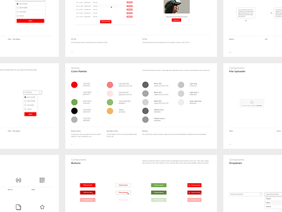 Digital Guidelines app button category colors colors palette colorscheme columns design easy grid guideline input list minimal pdf simple styleguide typography ui ux