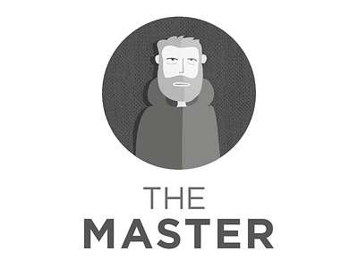 The Master character hood illustration master vector