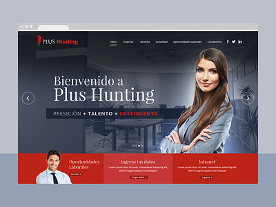 PlusHunting chile corporativo designer freelance freelancer hunting santiago ui web