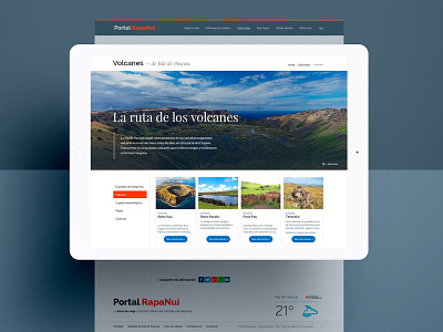 Portal Rapanui chile isla de pascua rapanui ui webdesign website