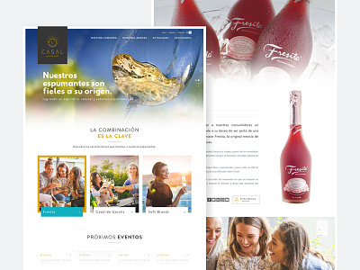 Casal Sparkling Brands ai casal chile sparkling ui ux vineyard webdesign website wine woman