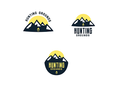 HUNT illustration logodesign mountain