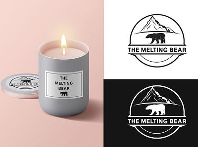 The Melting Bear adobe illustrator bradning logodesign mark vector