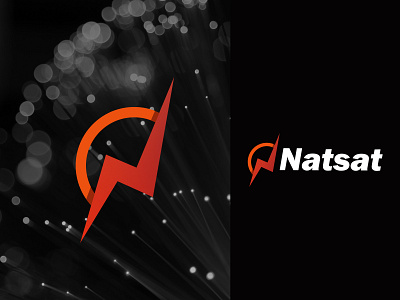 NATSAT adobe illustrator branding logodesign mark vector