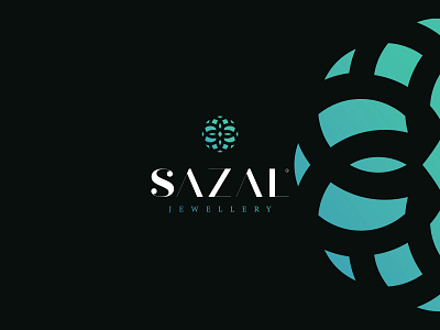 SAZAL branding details insignia jewelery logodesign vector