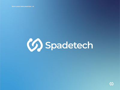 SPADETECH LOGO adobe illustrator design logo logodesign tech technology