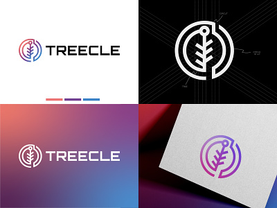 TREECLE LOGO DESIGN CONCEPT adobe illustrator branding designbyshahbaz designers details freelancer global latest logodesign modern tech tree