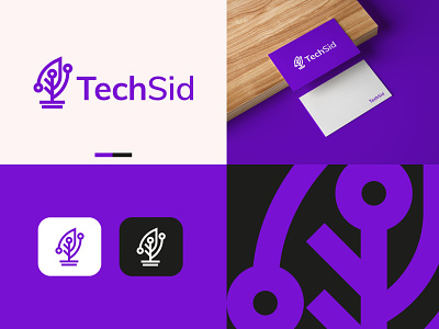 Techsid Dribble 2 brand branding designing graphic design logo logomark tech