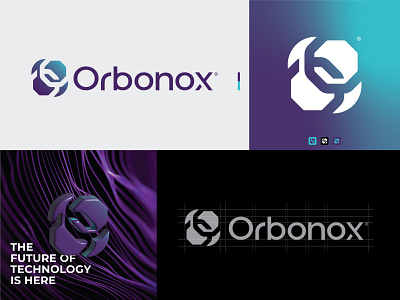 Orbonox Visuals blockchain branding design details identity logo logodesign vector