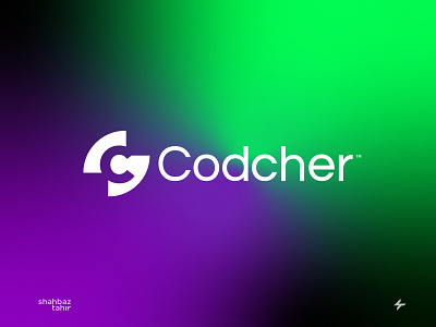 Codcher Logo adobe illustrator branding code coding design logo logodesign minimal modern teacher youtube