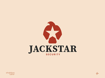 JACKSTAR adobe illustrator branding details eagle firm latest logo logodesign modern security
