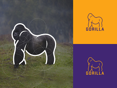 GORILLA adobe illustrator animal branding details gorilla heavy hooo jungle king logo logodesign logodesigns modern series