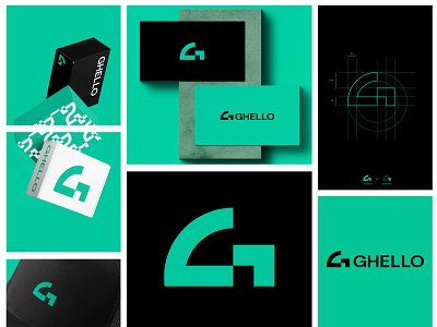 Ghello branding adobe illustrator brand brandidenitity branding design details enterprise logo logodesign
