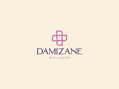 Damizane Wellness logo adobe illustrator branding christmas design details logo logodesign logonew modern wellness