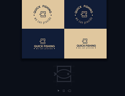 Quick Fish Logo Mark adobe illustrator bradning branding fish logo logo mark mockup design photoshop