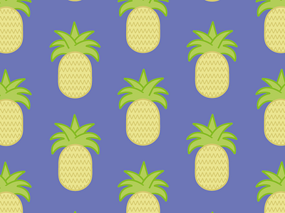 Pineapples color flat illustration pattern pineapple summer