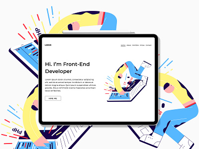 My New Landing Page - Your Thoughts Are Really Important to Me design illustration landi̇ng web page ti̇ckets web desi̇gn ui ux web website