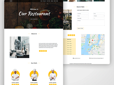 Restaurant Web Design - Your Thoughts Are Really Important to Me design free web desi̇gn landi̇ng web page restaurant restaurant web design ui ux web web one page website