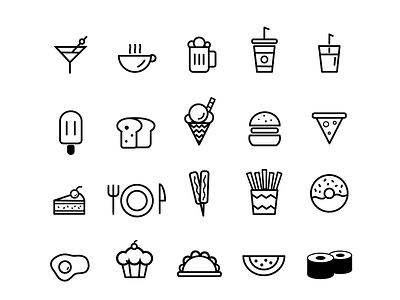 food icons 2 design drink icons food design food icons icon icon set icondesign icons pack icons set illustration vector icons vectors