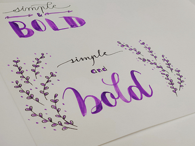 Bold- lettering and illustration