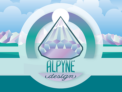 ALPYNE Design alpyne design diamond jewel mountains vector