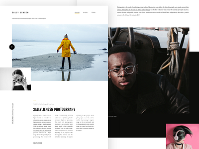 Sally Jensen Photography ui ux web