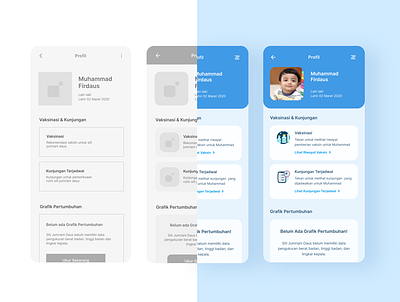 Design Process for Profile Feature - Vaccination App android branding ios mobile mobile app mobile app design mobile design mobile ui ui ui design uidesign vaccine