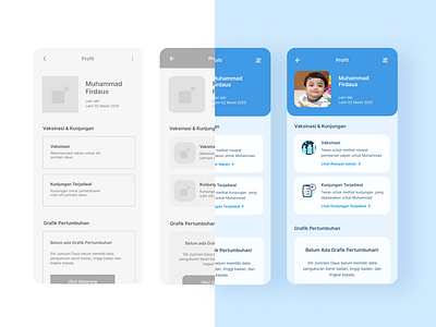 Design Process for Profile Feature - Vaccination App