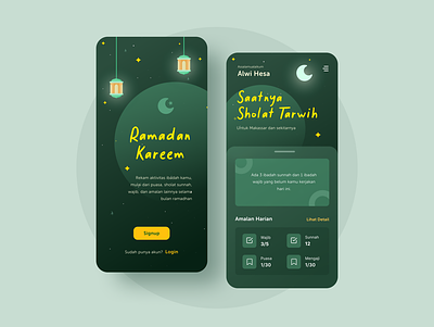 Ramadan Kareem Mobile App app app design application design mobile mobile app mobile app design mobile ui ramadan ramadan kareem ramadan mubarak tracking app ui ui design uidesign