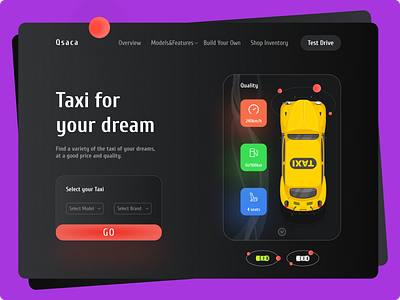 Taxi : Cab showroom web design 3d animation app branding design graphic design icon illustration logo motion graphics ui