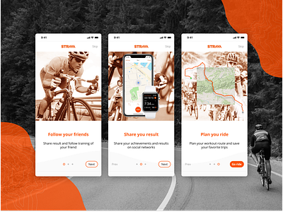 Onboarding for Strava app (fan version)