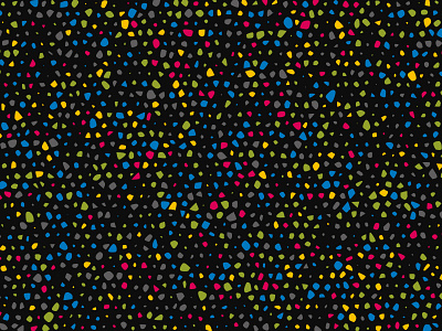 Colourful Terrazzo Speckle Pattern (Black)
