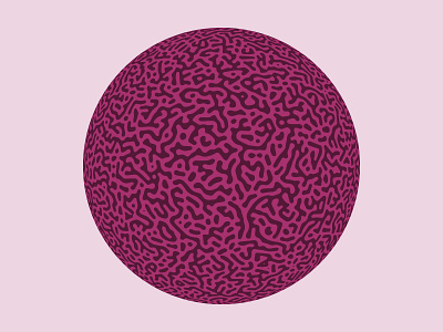 Turing Pattern Sphere (Purple Pink)