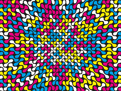 Warped Metaballs Pattern (CMYK Colour) balls blobs circles cmyk color colorful colour connected distorted geometric geometrical metaball metaballs pattern pattern design patterns shape shapes warp warped