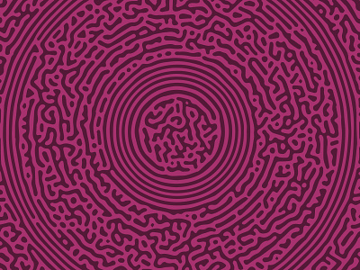 Circular Turing Pattern (Purple Pink) abstract abstract art alan turing circle circular generative generative art morphogenesis natural nature organic pattern pattern design patterns pink purple radial reaction diffusion round turing pattern