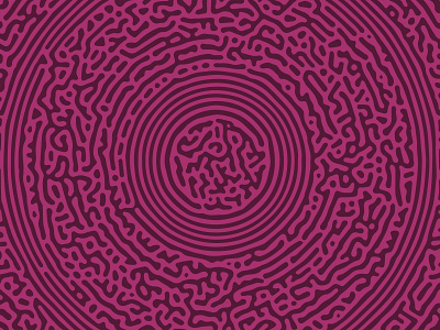 Circular Turing Pattern (Purple Pink) abstract abstract art alan turing circle circular generative generative art morphogenesis natural nature organic pattern pattern design patterns pink purple radial reaction diffusion round turing pattern