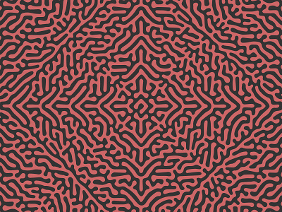 Concentric Squares Turing Pattern (Rose Gold)
