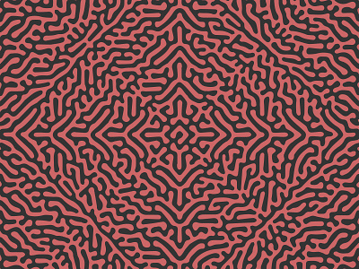 Concentric Squares Turing Pattern (Rose Gold) abstract abstract art alan turing concentric copper generative generative art morphogenesis natural nature organic pattern design patterns pink gold reaction diffusion rose gold square square shaped squares turing pattern