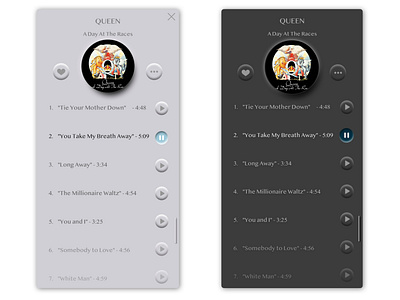 Neumorphic Design - Music app
