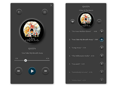 Neumorphic Design - Music app