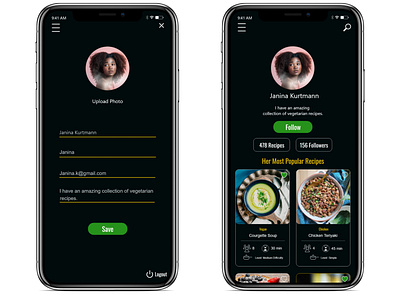 Foodie - Recipes, Cooking and Food Ideas App adobe xd art design food app mobile app mobile design mobile ui ui ux web design