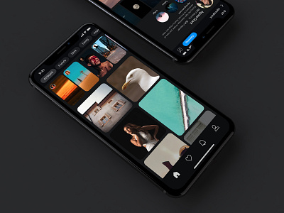 Moven: Instagram Client App (Visual) app design branding design instagram interaction design invision studio iphone mobile app sketch app ui ui design ux ux design visual design