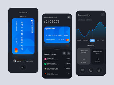 E-Wallet App (Visual) app design branding design fintech illustration sketch app ui ui design ux ux design visual design