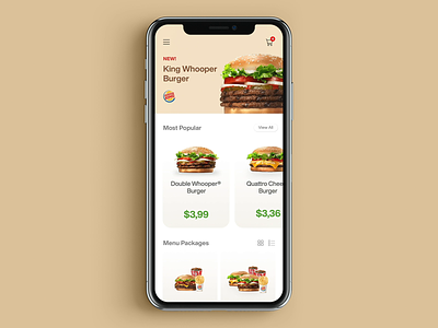 Burger King App (Interaction) app design branding design food app interaction design sketch app ui ui design ux ux design visual design