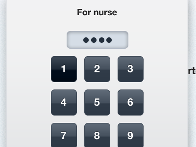 Starling Pin Pad buttons interface ipad