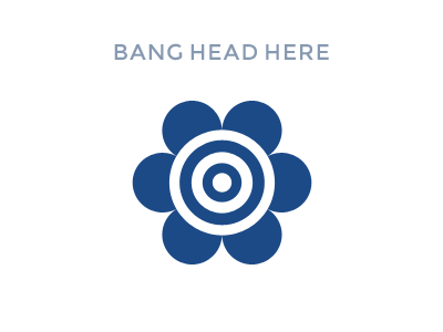 Bang Head Here humor logo target