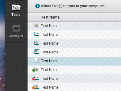 Custom Icons for Test FileTypes app badges files icons ui